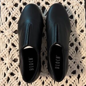 Bloch Women's Black Tap Flex Slip On Leather Tap Shoe Size 9 NWT!
